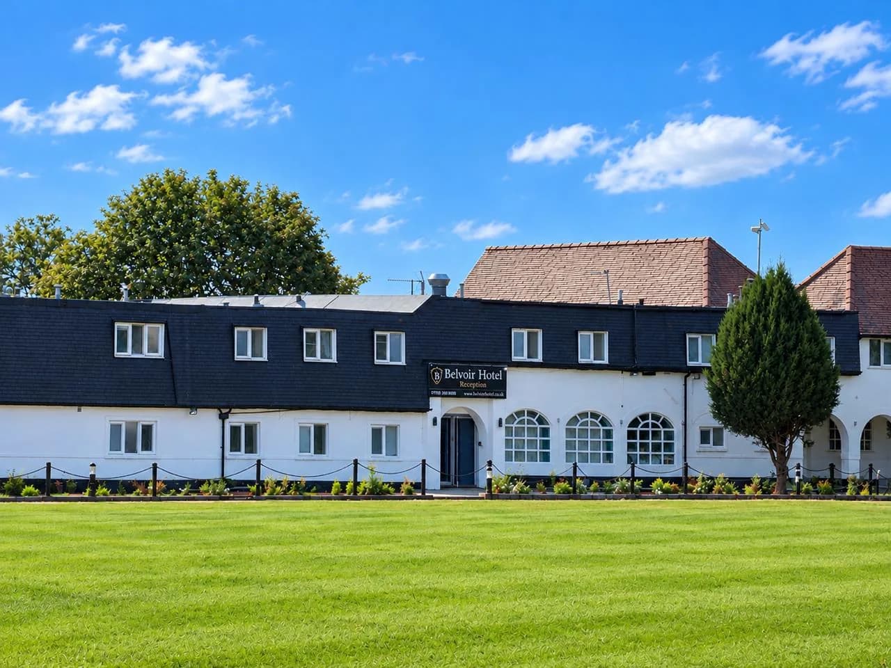 The front of Belvoir Hotel, an independent hotel in Whatton-in-the-Vale