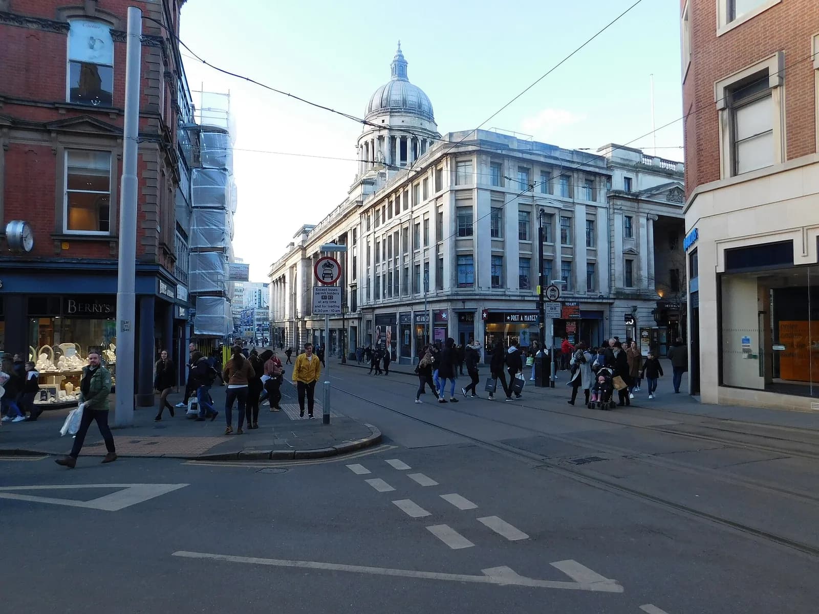 Cheapside in Nottingham city centre, about 11 miles from the hotel